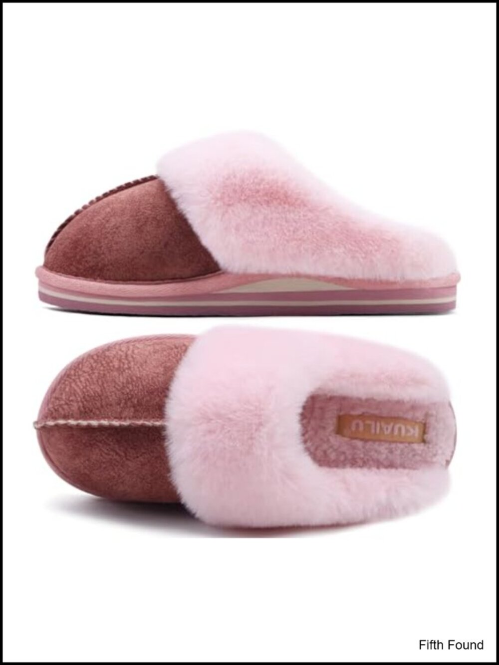 Fuzzy Memory Foam Slippers Warm House Shoes Arch Support Slip On